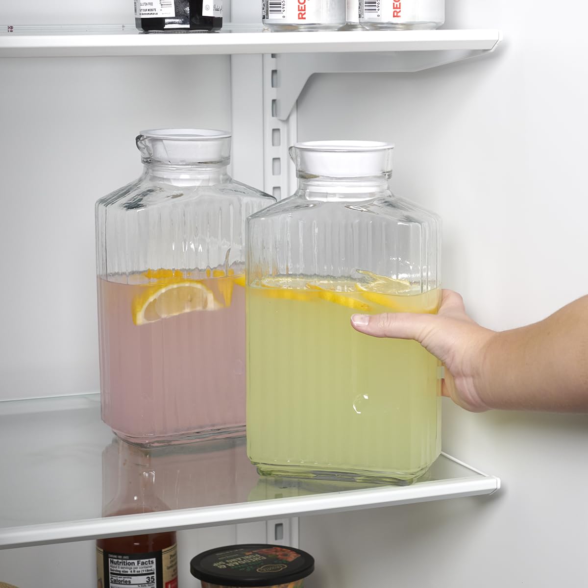 Anchor Hocking 2 Quart Bistro Pitcher with Lid, Pack of Two - Image 4