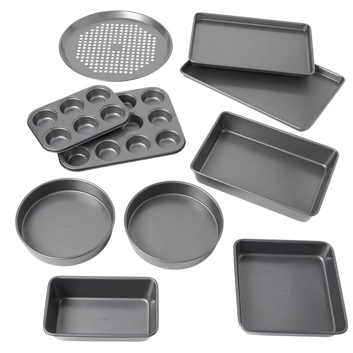 Oneida Select 10 Piece Nonstick Metal Bakeware Set, High-Performance & Dishwasher Safe,Silver - Image 10