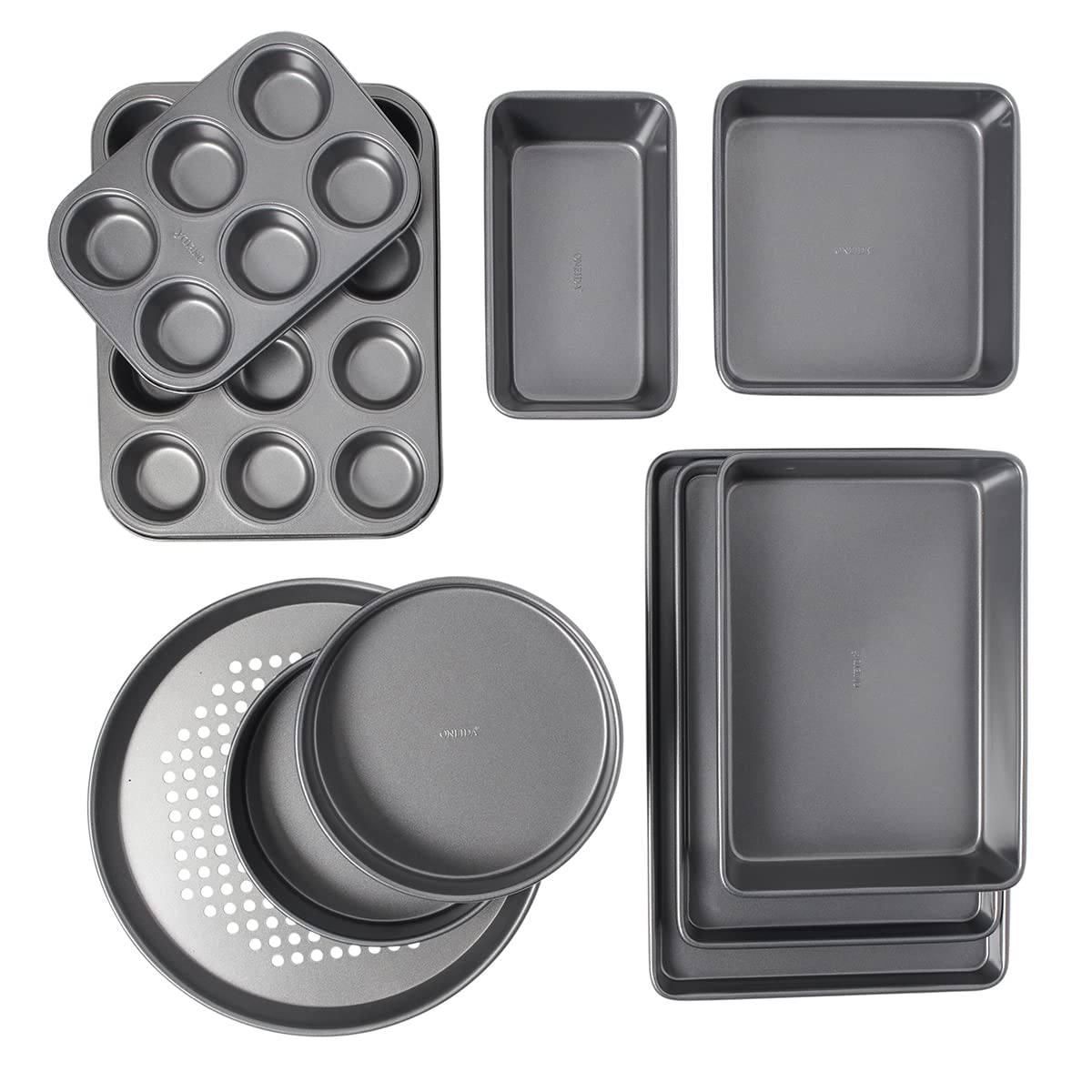 Oneida Select 10 Piece Nonstick Metal Bakeware Set, High-Performance & Dishwasher Safe,Silver - Image 11